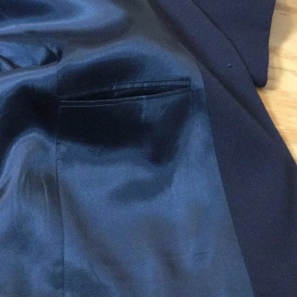 14 Austin Reed navy blue wool one button blazer - Picture 10 of 16